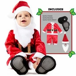 Spooktacular Creations Child Costumes Christmas Santa Costume Set - Child