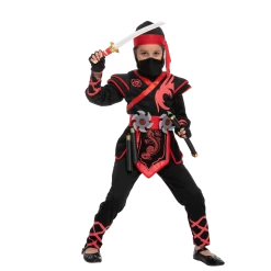 Spooktacular Creations Red Ninja Costume For Girls Cosplay - Child Child Costumes