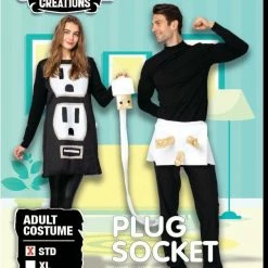 Spooktacular Creations Matching Costumes USB/Light Plug And Socket Couple Set Cosplay