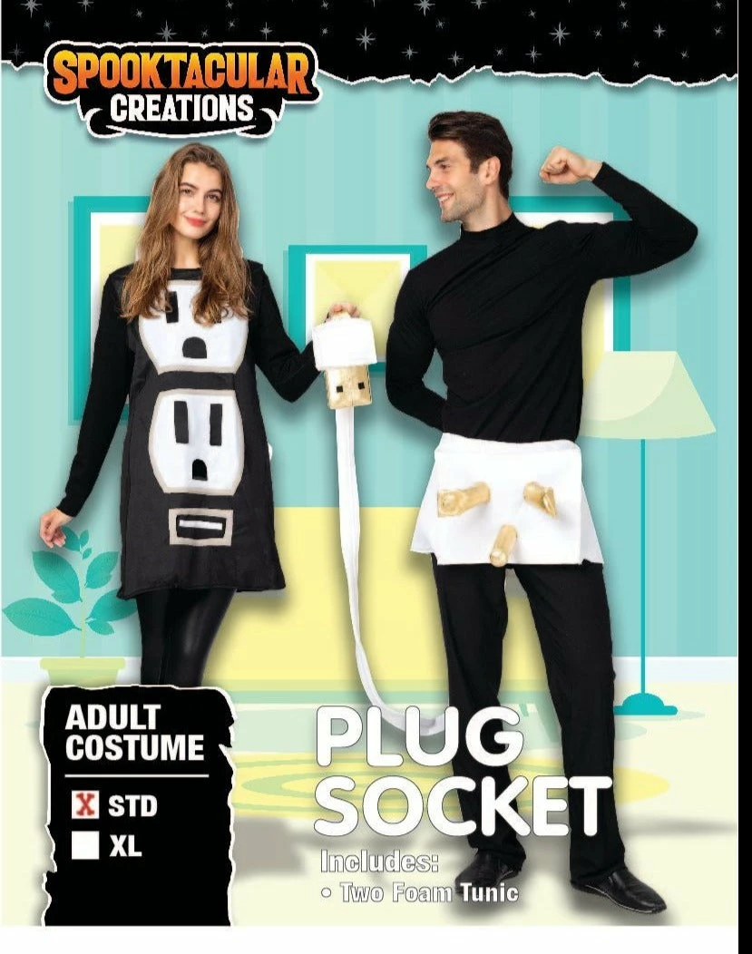 Spooktacular Creations Matching Costumes USB/Light Plug And Socket Couple Set Cosplay 4 Spooktacular Creations Matching Costumes USB/Light Plug And Socket Couple Set Cosplay