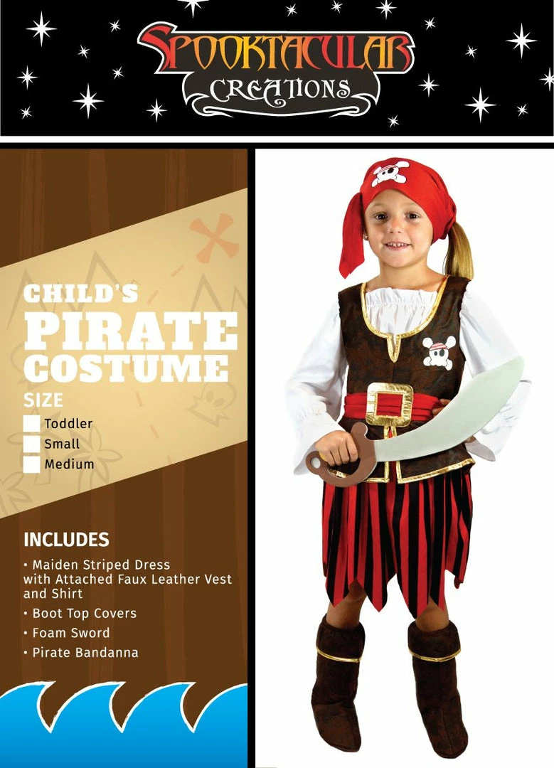 Spooktacular Creations Pirate Costume For Role Play Cosplay - Child Classic Costumes 6 Spooktacular Creations Pirate Costume For Role Play Cosplay - Child Classic Costumes