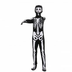 Spooktacular Creations Cat Second Skin Skeleton Costume For Role Play Cosplay- Child Child Costumes