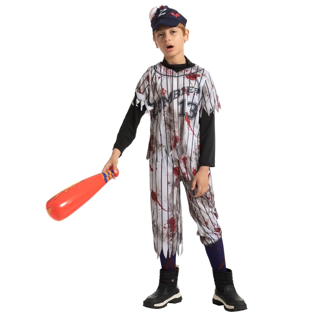 Spooktacular Creations Scary Baseball Player Zombie Costume Cosplay - Child 6 Spooktacular Creations Scary Baseball Player Zombie Costume Cosplay - Child