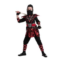 Spooktacular Creations Samurai Red Ninja Costume For Girls Cosplay- Child