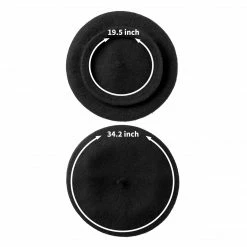 Spooktacular Creations Black Beret Hat - Adult