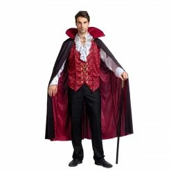 Spooktacular Creations Renaissance Medieval Scary Vampire Cosplay Costume For Men - Adult Adult Costumes