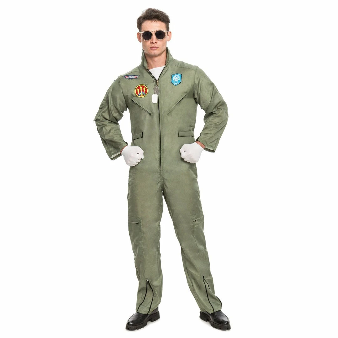 Spooktacular Creations Military Fighter Pilot Costume With Accessories - Adult Classic Costumes 7 Spooktacular Creations Military Fighter Pilot Costume With Accessories - Adult Classic Costumes