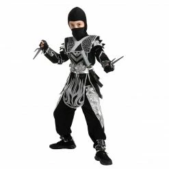 Spooktacular Creations Silver Ninja Costume - Child Classic Costumes