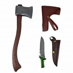Spooktacular Creations Props Lumberjack Axe & Knife Costume Accessory Set Cosplay Kit