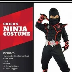 Spooktacular Creations Black Ninja Costume - Child