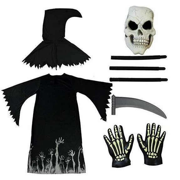 Spooktacular Creations Grim Reaper Costume Cosplay - Child Child Costumes 5 Spooktacular Creations Grim Reaper Costume Cosplay - Child Child Costumes