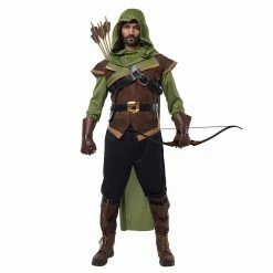 Spooktacular Creations Historical Costumes Robin Hood Costume Set For Role Play Cosplay - Adult
