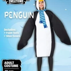 Spooktacular Creations Animal Costumes Penguin Animal Onesie Pajama Costume - Adult