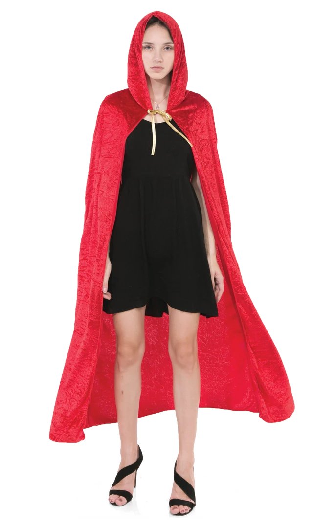 Spooktacular Creations Scary Costumes Hooded Velvet Cloak Cape Costume Cosplay - Adult 5 Spooktacular Creations Scary Costumes Hooded Velvet Cloak Cape Costume Cosplay - Adult