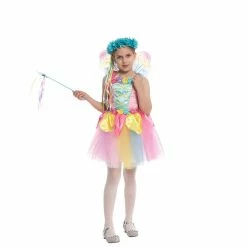 Spooktacular Creations Colorful Fairy Costume For Role Play Cosplay- Child Classic Costumes