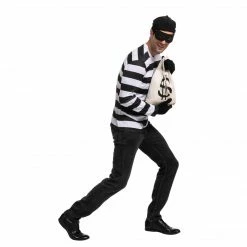Spooktacular Creations Robber Costume For Role Play Cosplay- Adult Classic Costumes