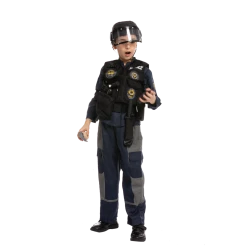 Spooktacular Creations Classic Costumes SWAT Fighter Costume Role Play Cosplay - Child