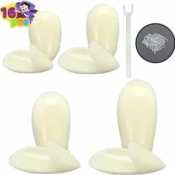 Spooktacular Creations Makeup & Blood Fake Vampire Teeth Cosplay Makeup, 16 Pcs