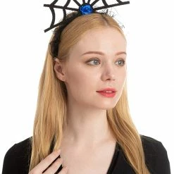 Spooktacular Creations Spider Web Headbands Cosplay, 3 Pcs Headwear