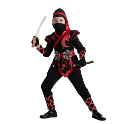 Spooktacular Creations Red Ninja Costume For Girls Cosplay - Child Child Costumes