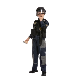 Spooktacular Creations Classic Costumes SWAT Fighter Costume Role Play Cosplay - Child