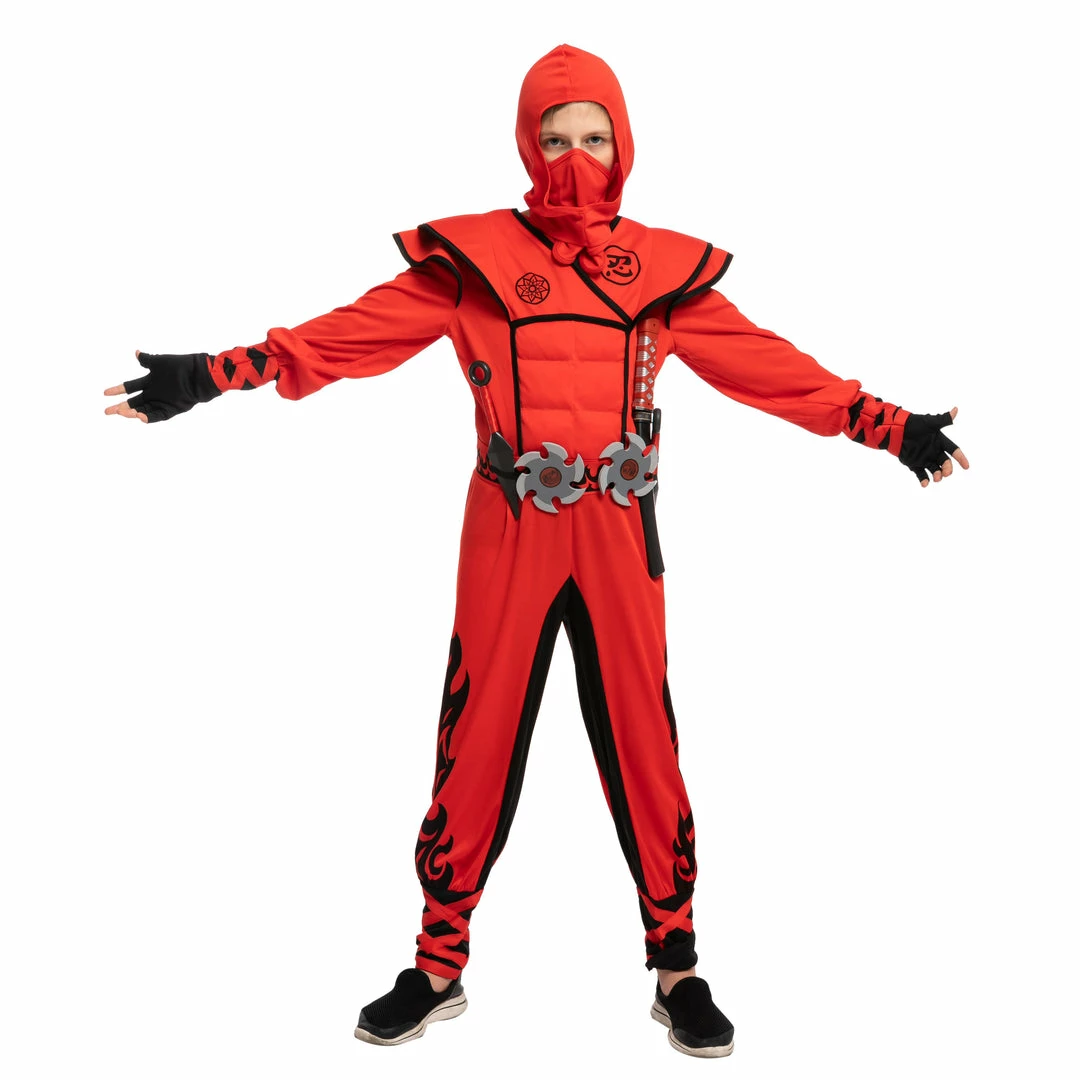 Spooktacular Creations Red Ninja Costume Cosplay - Child Classic Costumes 6 Spooktacular Creations Red Ninja Costume Cosplay - Child Classic Costumes