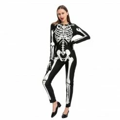 Spooktacular Creations Classic Costumes Sexy Glow In The Dark Skeleton Costume