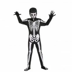 Spooktacular Creations Cat Second Skin Skeleton Costume For Role Play Cosplay- Child Child Costumes