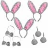 Spooktacular Creations Grey Bunny Cosplay Accessories Set, 3 Pack 1 Spooktacular Creations Grey Bunny Cosplay Accessories Set, 3 Pack