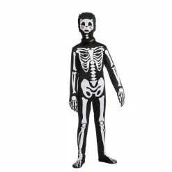 Spooktacular Creations Cat Second Skin Skeleton Costume For Role Play Cosplay- Child Child Costumes