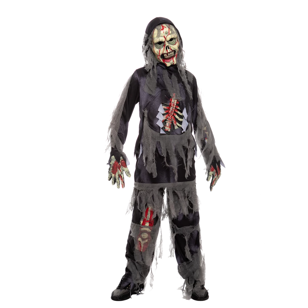 Spooktacular Creations Scary Costumes Horror Black Zombie Costume Cosplay - Child 5 Spooktacular Creations Scary Costumes Horror Black Zombie Costume Cosplay - Child