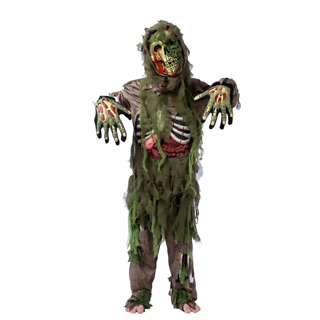 Spooktacular Creations Green Swamp Zombie Costume For Role Play Cosplay- Child 3 Spooktacular Creations Green Swamp Zombie Costume For Role Play Cosplay- Child