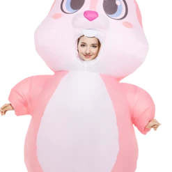 Spooktacular Creations Easter Full Body Pink Bunny Inflatable Costume (Adult & Child)