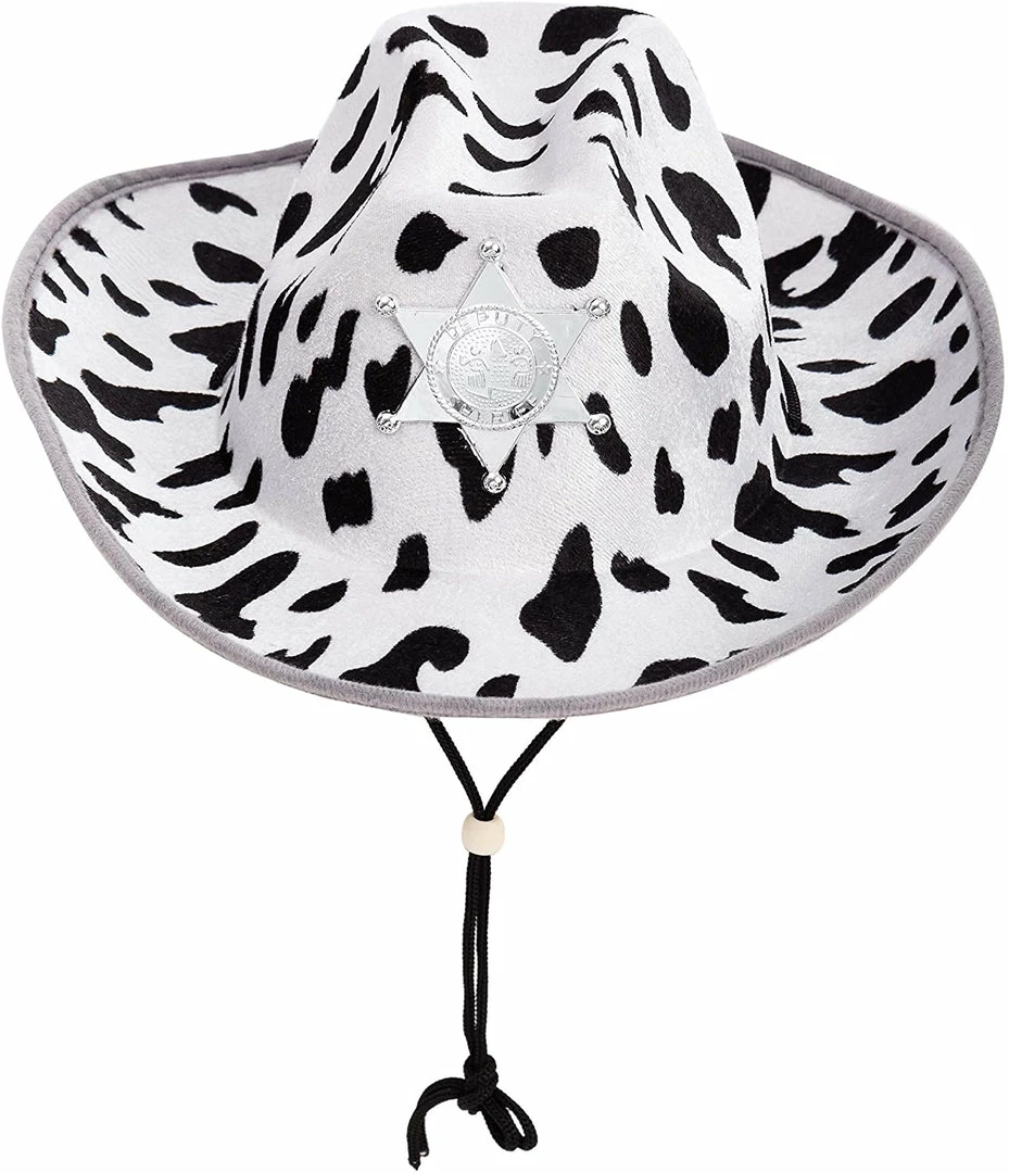 Spooktacular Creations Cow Print Cowboy Hats, 2 Pack Child Costumes 5 Spooktacular Creations Cow Print Cowboy Hats, 2 Pack Child Costumes