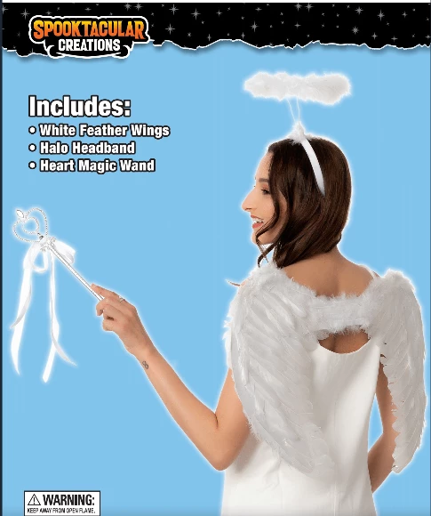 Spooktacular Creations Adult Costumes White Angel Cosplay Accessories 6 Spooktacular Creations Adult Costumes White Angel Cosplay Accessories