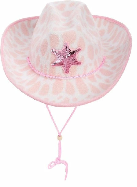Spooktacular Creations Pink Cow Print Cowboy Hats, 2 Pack Headwear 7 Spooktacular Creations Pink Cow Print Cowboy Hats, 2 Pack Headwear