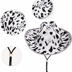 Spooktacular Creations Cow Print Cowboy Hats, 2 Pack Child Costumes 10 Spooktacular Creations Cow Print Cowboy Hats, 2 Pack Child Costumes