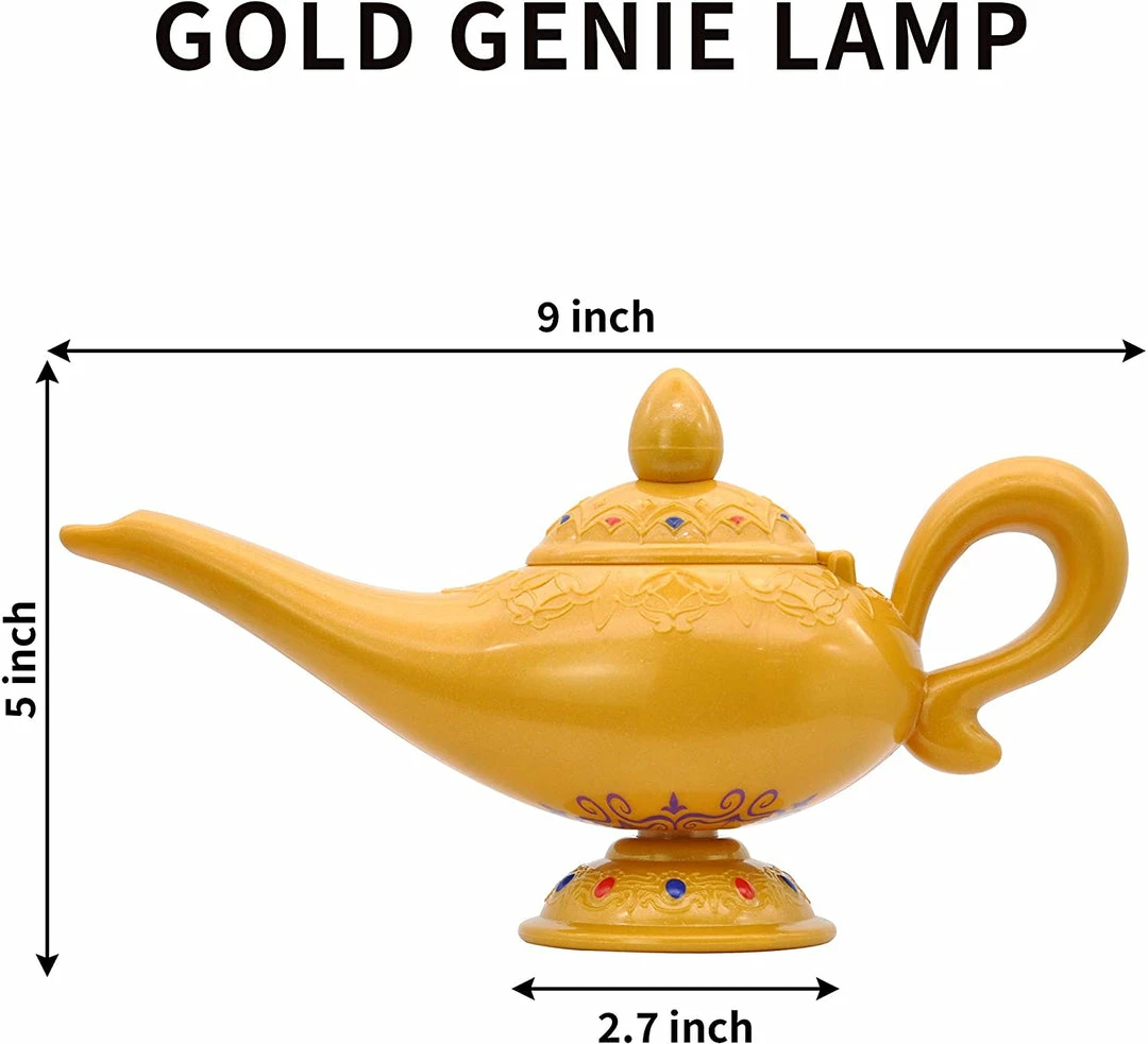 Spooktacular Creations Genie Lamp Cosplay Costume Accessory, 2 Pack Props 4 Spooktacular Creations Genie Lamp Cosplay Costume Accessory, 2 Pack Props