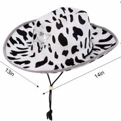 Spooktacular Creations Cow Print Cowboy Hats, 2 Pack Child Costumes 11 Spooktacular Creations Cow Print Cowboy Hats, 2 Pack Child Costumes