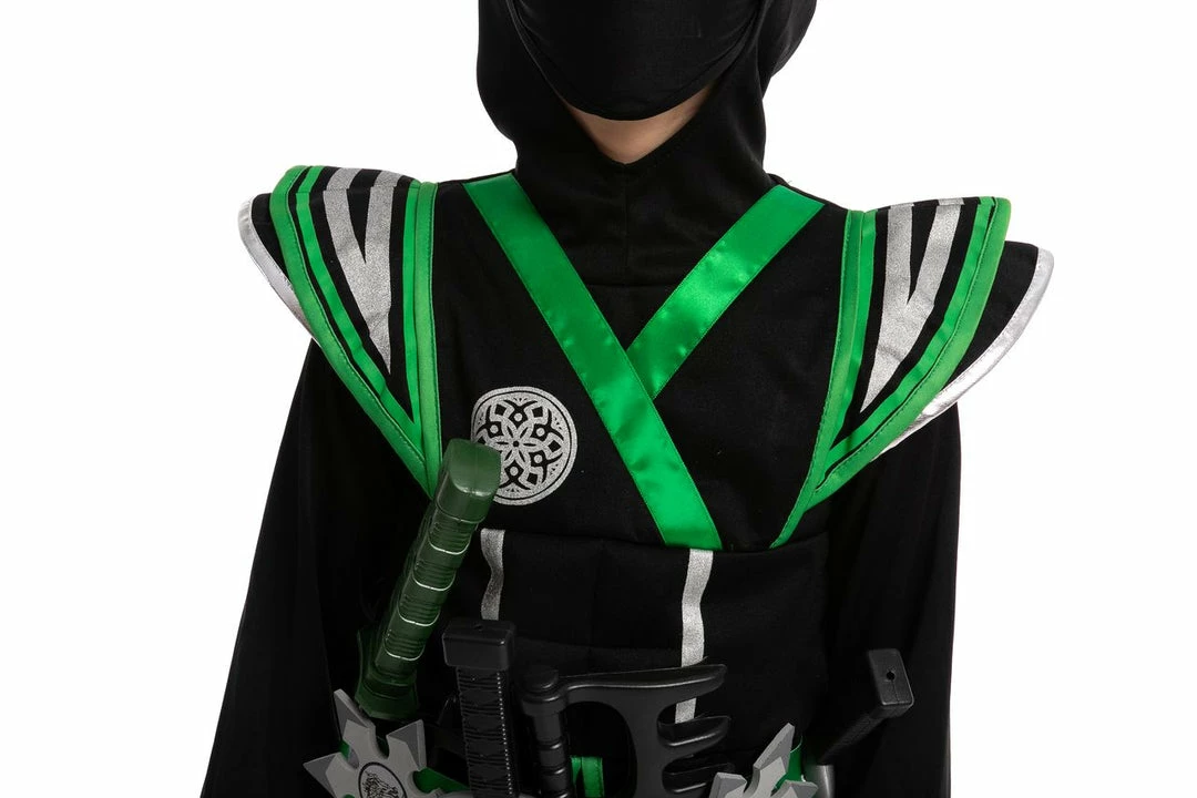 Spooktacular Creations Green Ninja Costume For Role Play Cosplay- Child Classic Costumes 5 Spooktacular Creations Green Ninja Costume For Role Play Cosplay- Child Classic Costumes