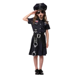 Spooktacular Creations Girls Police Costume For Role Play Cosplay