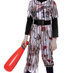 Spooktacular Creations Scary Baseball Player Zombie Costume Cosplay - Child
