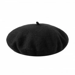 Spooktacular Creations Black Beret Hat - Adult