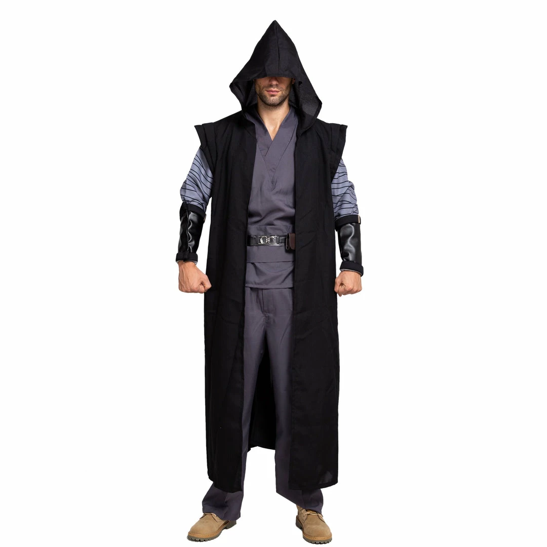 Spooktacular Creations Master Of Dark With Hooded Robe Cloak Tunic Cosplay Costume- Adult 3 Spooktacular Creations Master Of Dark With Hooded Robe Cloak Tunic Cosplay Costume- Adult