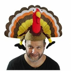 Spooktacular Creations Turkey Hats For Thanksgiving, 2 Pcs Headwear
