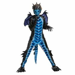 Spooktacular Creations Classic Costumes Dragon Costume (Black & Blue) - Boy