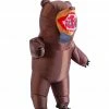 Spooktacular Creations Inflatable Grizzly Bear Costume - Adult Animal Costumes 1 Spooktacular Creations Inflatable Grizzly Bear Costume - Adult Animal Costumes