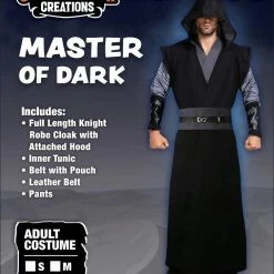 Spooktacular Creations Master Of Dark With Hooded Robe Cloak Tunic Cosplay Costume- Adult 12 Spooktacular Creations Master Of Dark With Hooded Robe Cloak Tunic Cosplay Costume- Adult