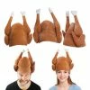 Spooktacular Creations Plush Roasted Turkey Hats, 3 Pack Headwear