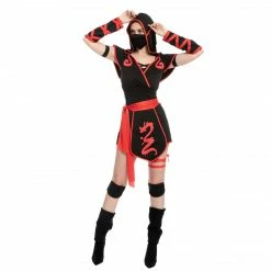 Spooktacular Creations Adult Costumes Women's Ninja Short Pants Costume Role Play Cosplay